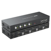 Hdmi Arc Extractor Kvm Switch Displayport 4k Usb 2 6 4 Port Bi-direction Kvm Switches Dual Monitor