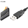 TTL-232R-5V and TTL-232R-3V3 USB to UART cable Supports +5V/3V3 UART signals