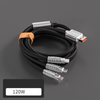 Universal Multiple Charge Cord 3 in 1 Multi Charging Cable 120W 6A Fast Charging USB Cable 