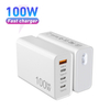USB C Wall Charger, 100W PD 3.0 PPS 4-Port GaN III Fast Charger Type C Charging Station Foldable Power Adapter Travel Charger Block