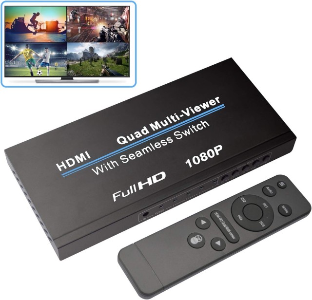 Multiviewer Kvm Matrix Switcher K Hdmi Multiviewer Switch Screen Divider Hdmi Screen Splitter