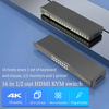 CUSTOM 16 Port HDMI DVI VGA SDI USB KVM Switch Supports Hotkeys Switching up to 4K@60Hz