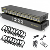 CUSTOM 16 Port HDMI DVI VGA SDI USB KVM Switch Supports Hotkeys Switching up to 4K@60Hz